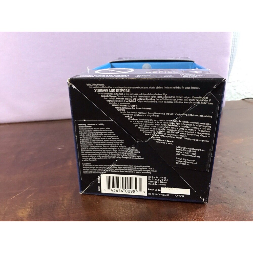 Thermacell Mosquito Repellent Diffuser 20ft Zone 36Hr Refill Dock Sealed - Picture 5 of 6